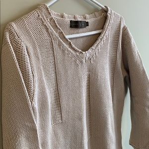Cropped Cotton Knit Top